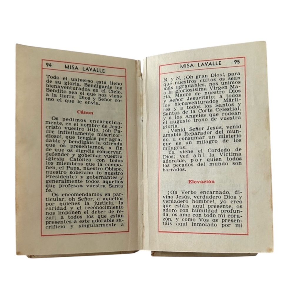 First Communion Spanish Mexican Vintage Pocket Prayer Book - Picture 9 of 9